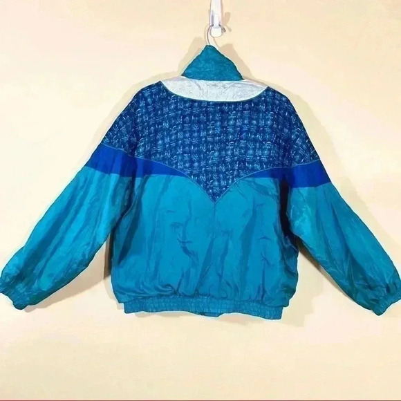 Wilson Advantage Vintage “80’s” Style Bomber Windbreaker Zip Lined Jacket Size L - Picture 10 of 16